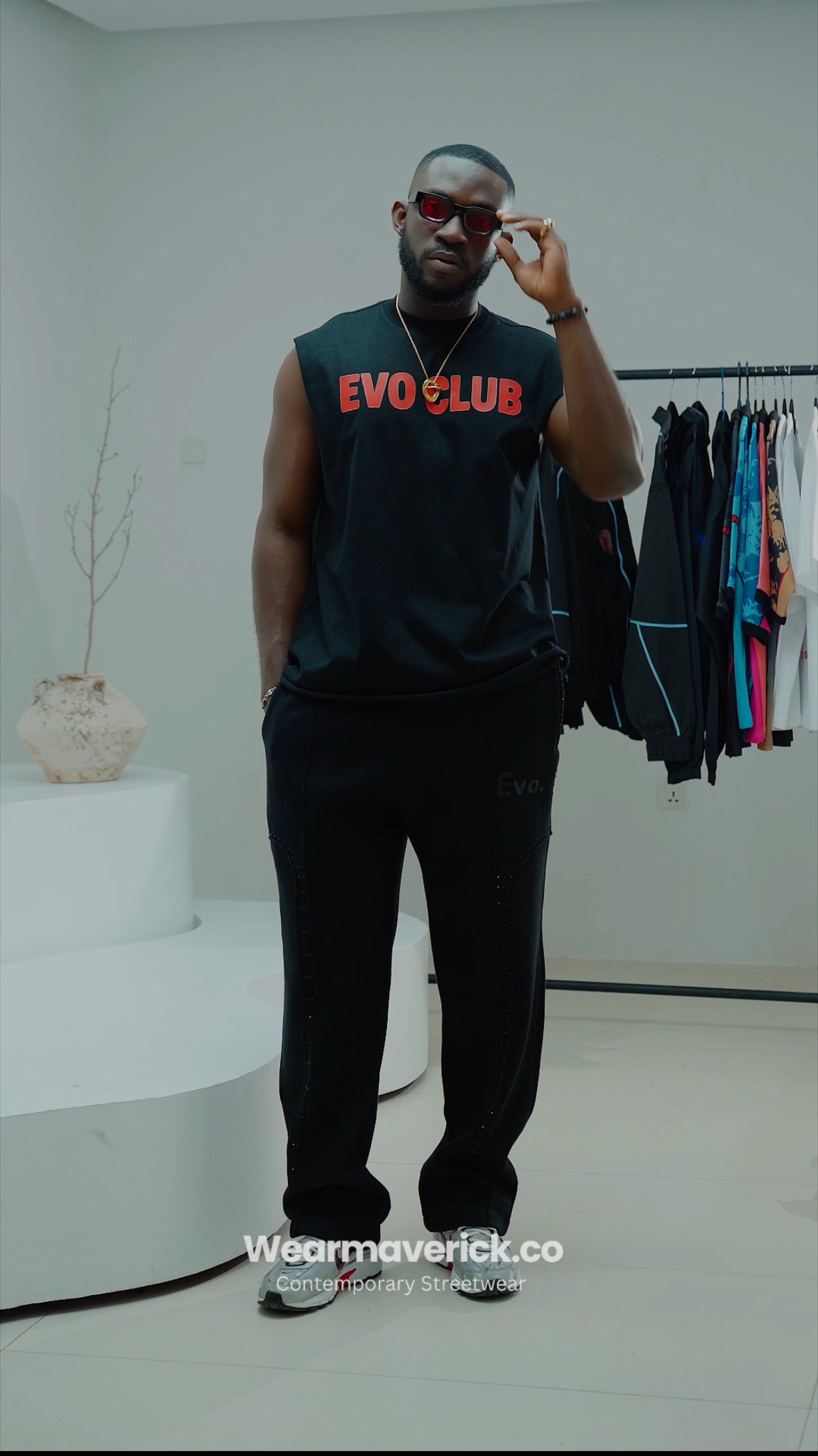EVO CLUB Muscle Tee - Bold Graphic Streetwear | Wearmaverick