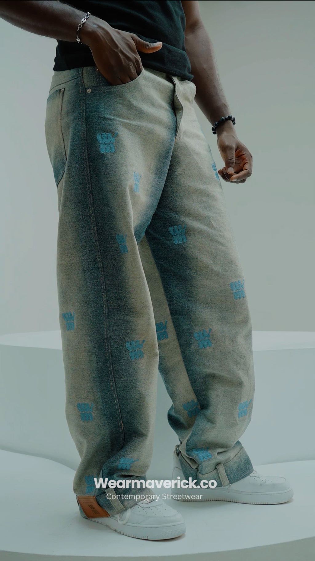 Signature Gradient Denim Set - WM Monogram | Wearmaverick