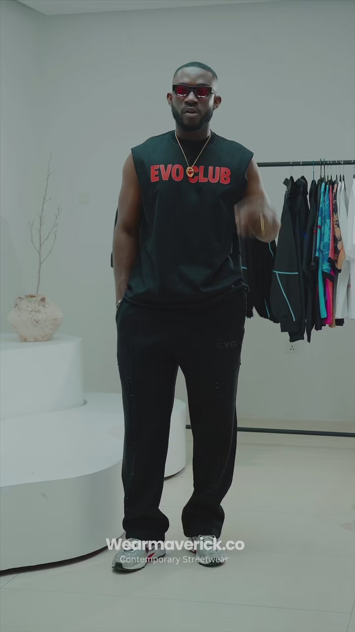 EVO CLUB Muscle Tee - Bold Graphic Streetwear | Wearmaverick
